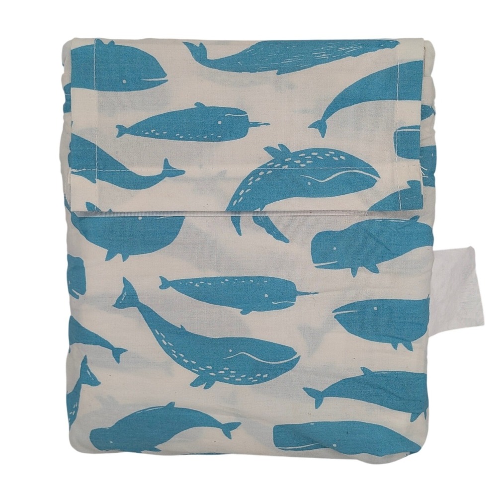 NEW Pillowfort Friendly Fins Cotton Toddler Sheet Set ~ Blue Whale NIP‎